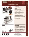 Waring WMB400X Specsheet