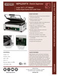 Waring Panini Specsheet Waring Panini Specsheet