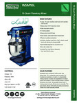 Waring WSM10L Specsheet