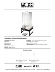 FOH 4 Gallon Square Beverage Dispenser Specsheet