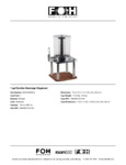 FOH 1 Gallon Domino Beverage Dispenser Specsheet