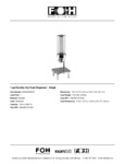FOH 1 Gallon Domino Dry Food Dispenser Specsheet