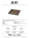 FOH T-Collection Wood Tray Specsheet