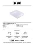 FOH T-Collection Acrylic Tray Specsheet