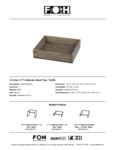 FOH T-Collection Wood Tray Specsheet