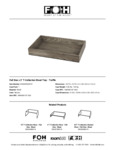 FOH T-Collection Wood Tray Specsheet