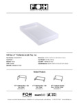 FOH T-Collection Acrylic Tray Specsheet