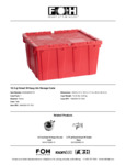 FOH 10.5 qt Soup Urn Storage Crate Specsheet FOH 10.5 qt Soup Urn Storage Crate Specsheet