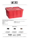 FOH Induction Set Storage Crate Specsheet