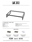 FOH T-Collection Riser Specsheet