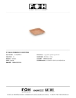 FOH Platewise Mod Plate Specsheet FOH Platewise Mod Plate Specsheet