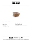 FOH Platewise Mod Bowl Specsheet FOH Platewise Mod Bowl Specsheet