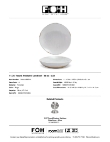 FOH Artefact Low Bowl Specsheet FOH Artefact Low Bowl Specsheet