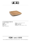 FOH Platewise Mod Plate Specsheet FOH Platewise Mod Plate Specsheet