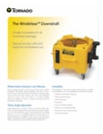 Tornado 98784 Windshear Downdraft 2- Speed Whole Room Dryer - 1/4 hp spec sheet
