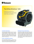 TORNADO 98786 WINDSHEAR 3200 SAFETY 3-SPEED AIR MOVER brochure