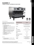 Unic Classic 2 Spec Sheet