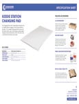 1" REPLACEMENT CHANGING PAD spec sheet 1" REPLACEMENT CHANGING PAD spec sheet