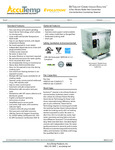 AccuTemp E6 Evolution Countertop Electric Boiler-Free Connectionless Steamer Spec Sheet