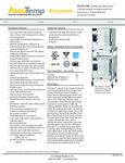 AccuTemp N61201E060 DBL Evolution Double-Stacked Stand-Mounted Natural Gas Boiler-Free Steamer Specsheet