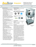 AccuTemp SGL Evolution Stand-Mounted Electric Boiler-Free Steamer SpecSheet AccuTemp SGL Evolution Stand-Mounted Electric Boiler-Free Steamer SpecSheet