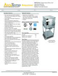 AccuTemp SGL Evolution Stand-Mounted Natural Gas Boiler-Free Connectionless Steamer Specsheet AccuTemp SGL Evolution Stand-Mounted Natural Gas Boiler-Free Connectionless Steamer Specsheet