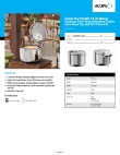 Acopa 553MIN11QT Specsheet Acopa 553MIN11QT Specsheet