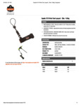 ADJUSTABLE WRIST LANYARD - 2LBS - BLACK - SPEC SHEET