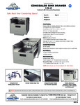 Advance Tabco 7-PS-47 Hand Sink Drawer Specsheet Advance Tabco 7-PS-47 Hand Sink Drawer Specsheet