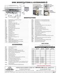 Advance Tabco Sink Accessories Specsheet