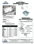 Advanced Tabco 1014A-10 Spec Sheet Advanced Tabco 1014A-10 Spec Sheet