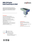 Alto-Shaam 400-CW specsheet Alto-Shaam 400-CW specsheet