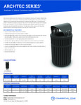 ArchTec 3 Waste Bin with Canopy Specs ArchTec 3 Waste Bin with Canopy Specs