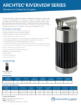 ArcTec 25gal Riverview Trash Can with Canopy Specs