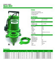 Ashland SW50 Sewage Pump Spec Sheet