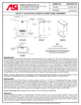 ASI 645210AC Spec Sheet ASI 645210AC Spec Sheet