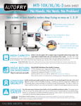 AutoFry MTI-10X 2.75 Gallon Automatic Ventless Fryer Spec Sheet AutoFry MTI-10X 2.75 Gallon Automatic Ventless Fryer Spec Sheet