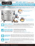 AutoFry MTI-40C 5.5 Gallon Double Basket Automatic Ventless Fryer Spec Sheet