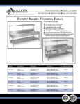 Avalon Hot Icing Conditioners Spec sheet Avalon Hot Icing Conditioners Spec sheet