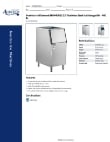 Avantco Ice Machines 194EBIN40022 Specsheet