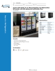Avantco Refrigeration 178GDC69BC Specsheet