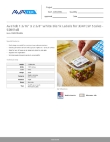 AvaTek 334PCSPLABEL Specsheet AvaTek 334PCSPLABEL Specsheet