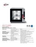 Axis AX-CL06D Spec Sheet Axis AX-CL06D Spec Sheet