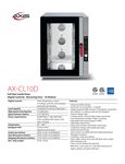 Axis AX-CL10D Spec Sheet Axis AX-CL10D Spec Sheet