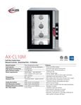 Axis AX-CL10M Spec Sheet Axis AX-CL10M Spec Sheet