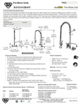 FAUCET PRERN WALL 8" 44"H 18"RSR 1.15GPM INSTL KIT spec sheet FAUCET PRERN WALL 8" 44"H 18"RSR 1.15GPM INSTL KIT spec sheet