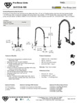 FAUCET PRERN WALL 8"C 16"RSR 44"H 1.15 GPM spec sheet FAUCET PRERN WALL 8"C 16"RSR 44"H 1.15 GPM spec sheet