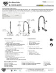 FAUCET PRERN WALL 8"C 18"RSR 44"H 1.07 GPM spec sheet