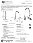 FAUCET PRERN WALL 8"C 18"RSR 44"H 1.15 GPM spec sheet FAUCET PRERN WALL 8"C 18"RSR 44"H 1.15 GPM spec sheet
