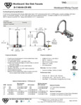 FAUCET WALL WORKBOARD 4" C GNECK WB HNDL 1.5 GPM spec sheet FAUCET WALL WORKBOARD 4" C GNECK WB HNDL 1.5 GPM spec sheet